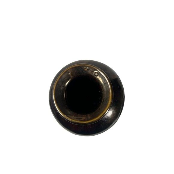 Pottery Vase Glossy Glaze Vase Table Top Home Decor Copper Maroon Red Art Deco - Picture 10 of 11